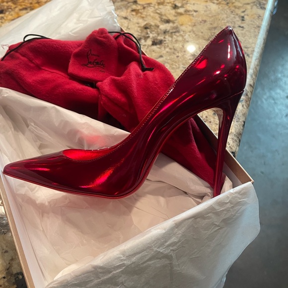 Brand New in Box Kate 100 Patent Christian Louboutins size 39.5 - Picture 3 of 8